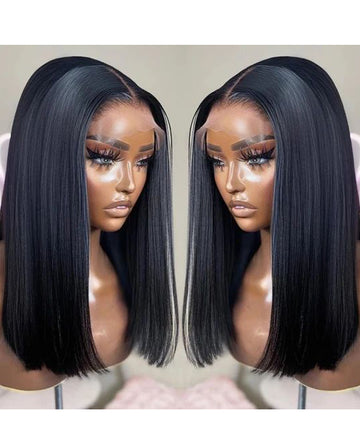 MIDDLE PART LACE CLOSURE BOB WIG
